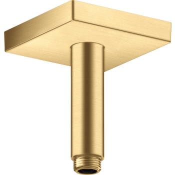 - AXOR ShowerSolutions Przyłącze sufitowe 10 cm, kwadratowe złoty optyczny szczotkowany 26437250 - 26437250 - Łazienki Szydłowski