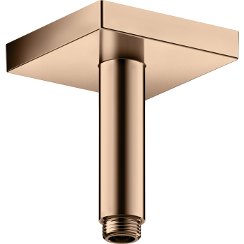 - AXOR ShowerSolutions Przyłącze sufitowe 10 cm, kwadratowe czerwony złoty polerowany 26437300 - 26437300 - Łazienki Szydłowski