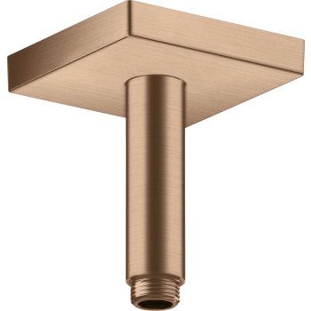 - AXOR ShowerSolutions Przyłącze sufitowe 10 cm, kwadratowe czerwone złoto szczotkowane 26437310 - 26437310 - Łazienki Szydłowski