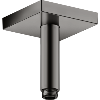  - AXOR ShowerSolutions Przyłącze sufitowe 10 cm, kwadratowe czarny chrom polerowany 26437330 - 26437330 - Łazienki Szydłowski