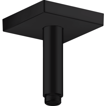 - AXOR ShowerSolutions Przyłącze sufitowe 10 cm, kwadratowe czarny mat 26437670 - 26437670 - Łazienki Szydłowski