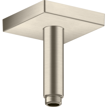  - AXOR ShowerSolutions Przyłącze sufitowe 10 cm, kwadratowe nikiel szczotkowany 26437820 - 26437820 - Łazienki Szydłowski