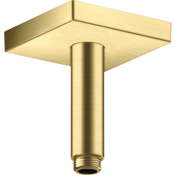  - AXOR ShowerSolutions Przyłącze sufitowe 10 cm, kwadratowe mosiądz szczotkowany 26437950 - 26437950 - Łazienki Szydłowski