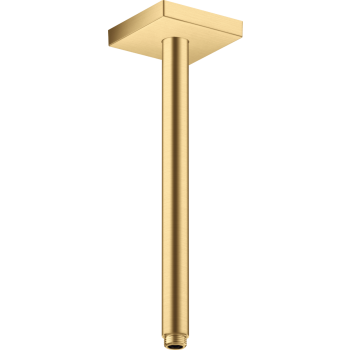 - AXOR ShowerSolutions Przyłącze sufitowe 30 cm, kwadratowe złoty optyczny szczotkowany 26438250 - 26438250 - Łazienki Szydłowski