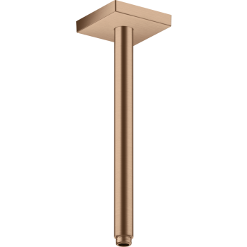 - AXOR ShowerSolutions Przyłącze sufitowe 30 cm, kwadratowe czerwone złoto szczotkowane 26438310 - 26438310 - Łazienki Szydłowski