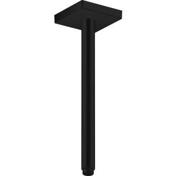 - AXOR ShowerSolutions Przyłącze sufitowe 30 cm, kwadratowe czarny mat 26438670 - 26438670 - Łazienki Szydłowski