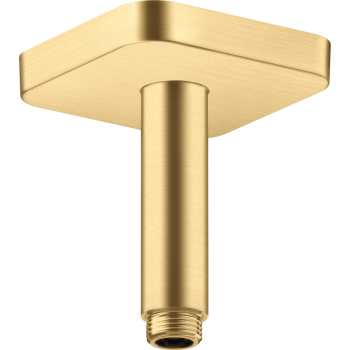 - AXOR ShowerSolutions Przyłącze sufitowe 10 cm, softsquare złoty optyczny szczotkowany 26965250 - 26965250 - Łazienki Szydłowski