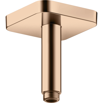 - AXOR ShowerSolutions Przyłącze sufitowe 100 mm, softsquare czerwone złoto polerowane 26965300 - 26965300 - Łazienki Szydłowski