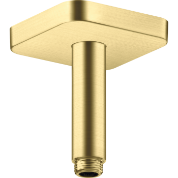  - AXOR ShowerSolutions Przyłącze sufitowe 100 mm, softsquare mosiądz szczotkowany 26965950 - 26965950 - Łazienki Szydłowski