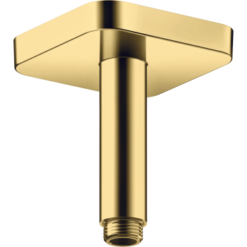 - AXOR ShowerSolutions Przyłącze sufitowe 10 cm, softsquare złoty optyczny polerowany 26965990 - 26965990 - Łazienki Szydłowski