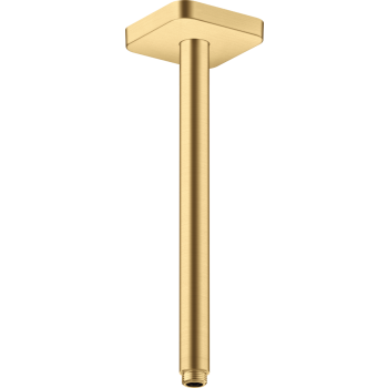 - AXOR ShowerSolutions Przyłącze sufitowe 30 cm, softsquare złoty optyczny szczotkowany 26966250 - 26966250 - Łazienki Szydłowski