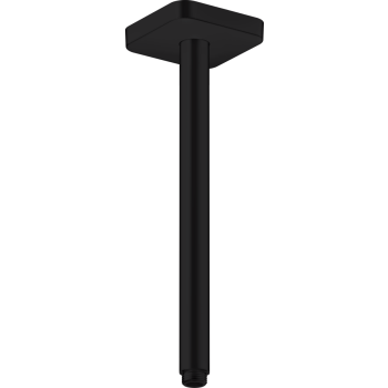 - AXOR ShowerSolutions Przyłącze sufitowe 30 cm, softsquare czarny mat 26966670 - 26966670 - Łazienki Szydłowski