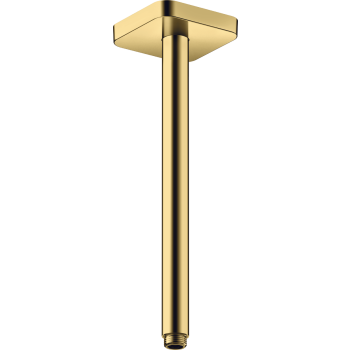  - AXOR ShowerSolutions Przyłącze sufitowe 30 cm, softsquare złoty optyczny polerowany 26966990 - 26966990 - Łazienki Szydłowski