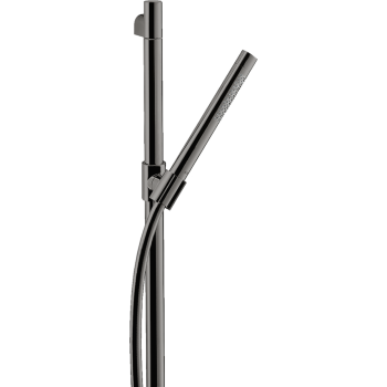 - AXOR Starck Zestaw prysznicowy 90 cm z główką prysznicową 2jet, Slim czarny chrom polerowany 27980330 - 27980330 - Łazienki Szydłowski