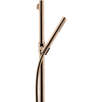 - AXOR Starck Zestaw prysznicowy 90 cm z główką prysznicową 1jet, Slim czerwony złoty polerowany 27983300 - 27983300 - Łazienki Szydłowski