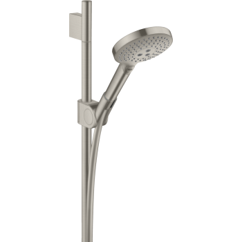 - AXOR Uno Zestaw prysznicowy 90 cm z główką prysznicową 120 3jet Stal Szlachetna Optyczna 27987800 - 27987800 - Łazienki Szydłowski