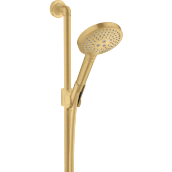 - AXOR Citterio Zestaw prysznicowy 90 cm z główką prysznicową 120 3jet złoty optyczny szczotkowany 27991250 - 27991250 U - Łazienki Szydłowski