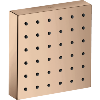 - AXOR ShowerSolutions Moduł prysznicowy 12 x 12 cm, kwadratowy, podtynkowy czerwony złoty polerowany 28491300 - 28491300 - Łazienki Szydłowski