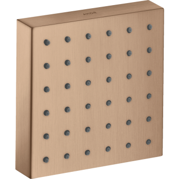  - AXOR ShowerSolutions Moduł prysznicowy 12 x 12 cm, kwadratowy, podtynkowy czerwone złoto szczotkowane 28491310 - 28491310 - Łazienki Szydłowski