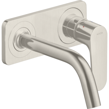- AXOR Citterio M Jednouchwytowa bateria umywalkowa z wylewką 16,7 cm i płytką, ścienna, podtynkowa stal szlachetna optyczna 34112800 - 34112800 - Łazienki Szydłowski
