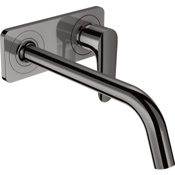 - AXOR Citterio M Jednouchwytowa bateria umywalkowa z wylewką 22,7 cm i płytką, ścienna, podtynkowa czarny chrom polerowany  34115330 - 34115330 - Łazienki Szydłowski