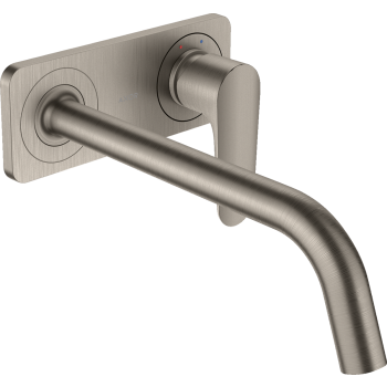 - AXOR Citterio M Jednouchwytowa bateria umywalkowa z wylewką 22,7 cm i płytką, ścienna, podtynkowa stal szlachetna optyczna 34115800 - 34115800 - Łazienki Szydłowski