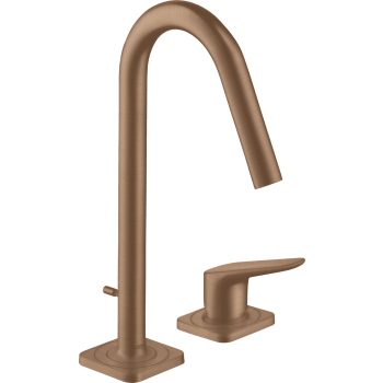 - AXOR Citterio M 2-otworowa bateria umywalkowa 160 z kompletem odpływowym z cięgłem czerwone złoto szczotkowane 34132310 - 34132310 - Łazienki Szydłowski