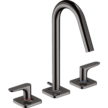  - AXOR Citterio M 3-otworowa bateria umywalkowa 160 z cięgłem czarny chrom polerowany 34133330 - 34133330 - Łazienki Szydłowski