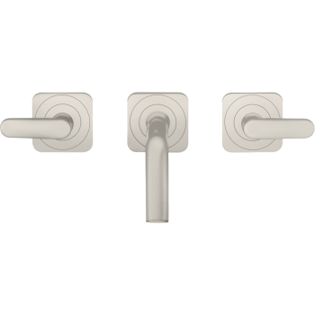 - AXOR Citterio M 3-otworowa bateria umywalkowa z rozetami i wylewką 166 mm stal szlachetna optyczna 34313800 - 34313800 - Łazienki Szydłowski