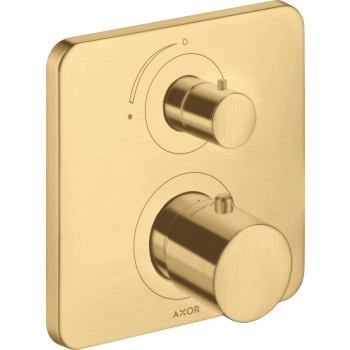 - AXOR Citterio M Bateria termostatyczna z zaworem odcinającym do 1 odbiornika, podtynkowa złoty optyczny szczotkowany 34705250 - 34705250 - Łazienki Szydłowski