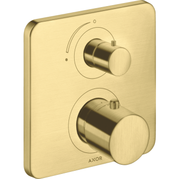 - AXOR Citterio M Bateria termostatyczna z zaworem odcinającym do 1 odbiornika, podtynkowa mosiadz szczotkowany 34705950 - 34705950 - Łazienki Szydłowski