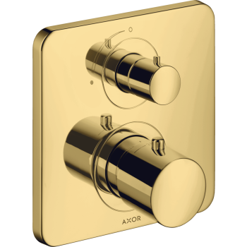 - AXOR Citterio M Bateria termostatyczna z zaworem odcinającym do 1 odbiornika, podtynkowa złoty optyczny polerowany 34705990 - 34705990 - Łazienki Szydłowski
