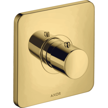 - AXOR Citterio M Bateria termostatyczna HighFlow, podtynkowa złoty optyczny polerowany 34716990 - 34716990 - Łazienki Szydłowski