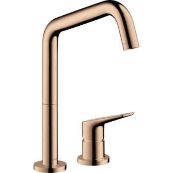 - AXOR Citterio M 2-otworowa jednouchwytowa bateria kuchenna 240 z obrotową wylewką czerwone złoto polerowane 34820300 - 34820300 - Łazienki Szydłowski