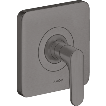 - AXOR Citterio M Zawór odcinający, podtynkowy czarny chrom szczotkowany 34960340 - 34960340 U - Łazienki Szydłowski