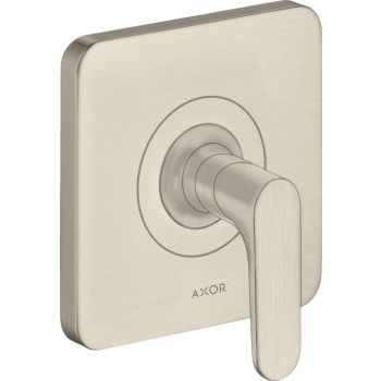 - AXOR Citterio M Zawór odcinający, podtynkowy nikiel szczotkowany 34960820 - 34960820 U - Łazienki Szydłowski