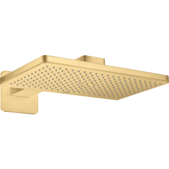 - AXOR ShowerSolutions Deszczownica prysznicowa 46 x 30 cm 1jet z ramieniem prysznicowym, rozeta softsquare złoty optyczny szczotkowany 35274250 - 35274250 U - Łazienki Szydłowski