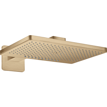 - AXOR ShowerSolutions Deszczownica 46 x 30 cm 2jet z ramieniem prysznicowym, rozeta softsquare brąz szczotkowany 35275140 - 35275140 U - Łazienki Szydłowski