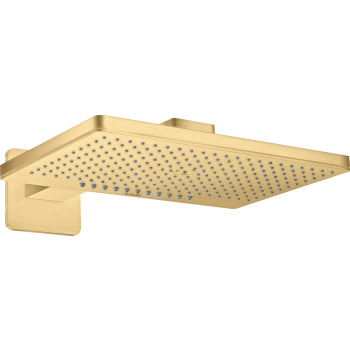 - AXOR ShowerSolutions Deszczownica prysznicowa 46 x 30 cm 2jet z ramieniem prysznicowym, rozeta softsquare złoty optyczny szczotkowany 35275250 - 35275250 U - Łazienki Szydłowski