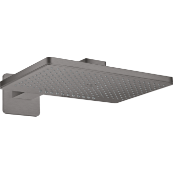 - AXOR ShowerSolutions Deszczownica 46 x 30cm 2jet z ramieniem prysznicowym, rozeta softsquare Czarny Chrom Szczotkowany 35275340 - 35275340 - Łazienki Szydłowski