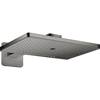  - AXOR ShowerSolutions Deszczownica prysznicowa 46 x 30 cm 3 jet z ramieniem prysznicowym, rozeta softsquare czarny chrom polerowany 35276330 - 35276330 - Łazienki Szydłowski