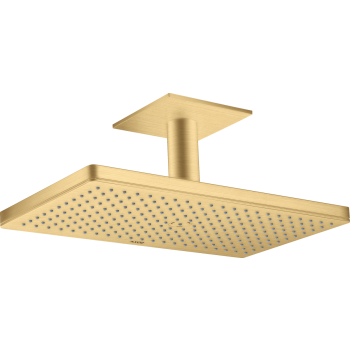 - AXOR ShowerSolutions Deszczownica prysznicowa 46 x 30 cm 1jet z przyłączem sufitowym złoty optyczny szczotkowany 35277250 - 35277250 U - Łazienki Szydłowski