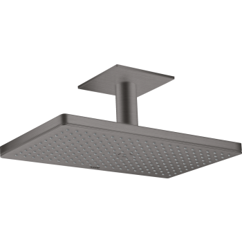 - AXOR ShowerSolutions Deszczownica 46 x 30 cm 1 jet z przyłączem sufitowym czarny chrom szczotkowany 35277340 - 35277340 - Łazienki Szydłowski