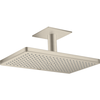  - AXOR ShowerSolutions Głowica prysznicowa 460/300 1jet z przyłączem sufitowym nikiel szczotkowany 35277820 - 35277820 U - Łazienki Szydłowski