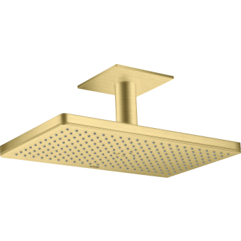  - AXOR ShowerSolutions Głowica prysznicowa 460/300 1jet z przyłączem sufitowym mosiądz szczotkowany 35277950 - 35277950 U - Łazienki Szydłowski