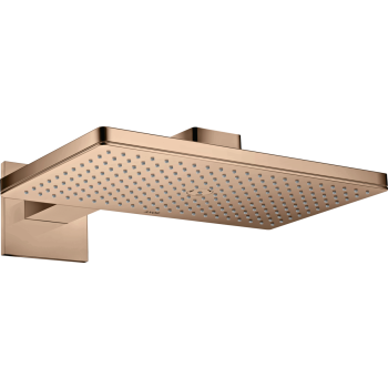 - AXOR ShowerSolutions Deszczownica prysznicowa 46 x 30 cm 1 jet z ramieniem prysznicowym, rozeta softsquare czerwone złoto polerowane 35278300 - 35278300 - Łazienki Szydłowski