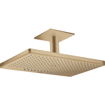 - AXOR ShowerSolutions Deszczownica 46 x 30 cm 2jet z przyłączem sufitowym brąz szczotkowany 35279140 - 35279140 U - Łazienki Szydłowski