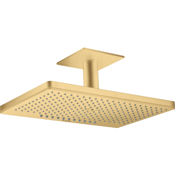 - AXOR ShowerSolutions Deszczownica prysznicowa 46 x 30 cm 2jet z przyłączem sufitowym złoty optyczny szczotkowany 35279250 - 35279250 U - Łazienki Szydłowski