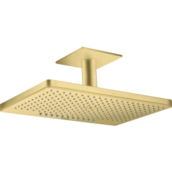 - AXOR ShowerSolutions Głowica prysznicowa 460/300 2jet z przyłączem sufitowym mosiądz szczotkowany 35279950 - 35279950 - Łazienki Szydłowski