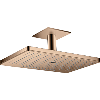 - AXOR ShowerSolutions Deszczownica prysznicowa 46 x 30 cm 3jet z przyłączem sufitowym czerwone złoto polerowane 35281300 - 35281300 - Łazienki Szydłowski